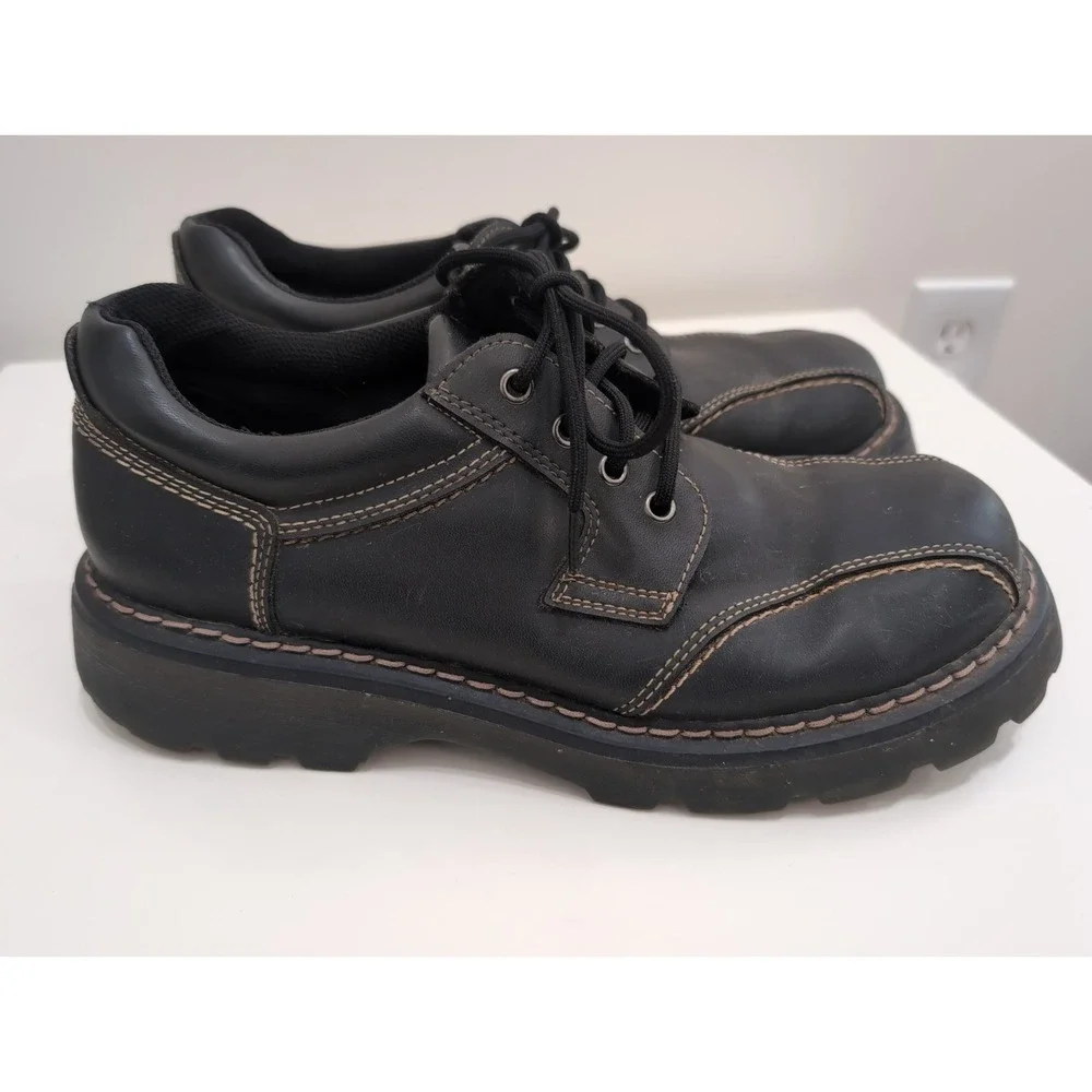 Gotcha Men's Dark Brown Thick Sole Lace-Up Oxford Shoes 12 Eclectic Grandpa